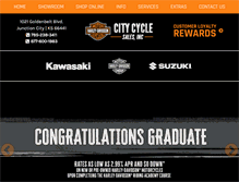 Tablet Screenshot of citycyclesalesinc.com